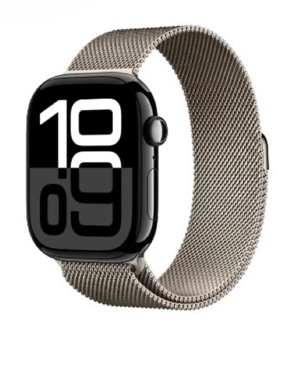 Apple Watch Series 10 GPS,
46mm Jet Black Aluminum
Case with Natural Milanese